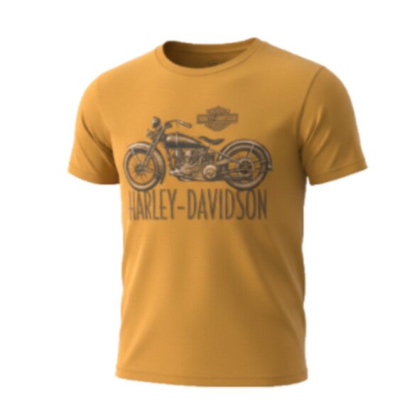 Genuine Harley-Davidson Biker T-Shirt Men’s Medium Orange Yellow St Louis MO - Picture 12 of 12